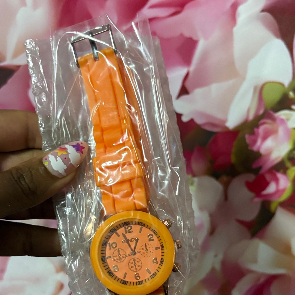 Geneva Bright Orange Watch
